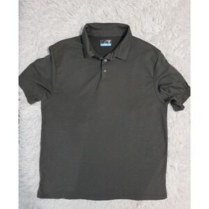 PGA Tour‎ Fitted Golf Shirt Mens XL Black Polo Casual Pullover 100% Polyester
